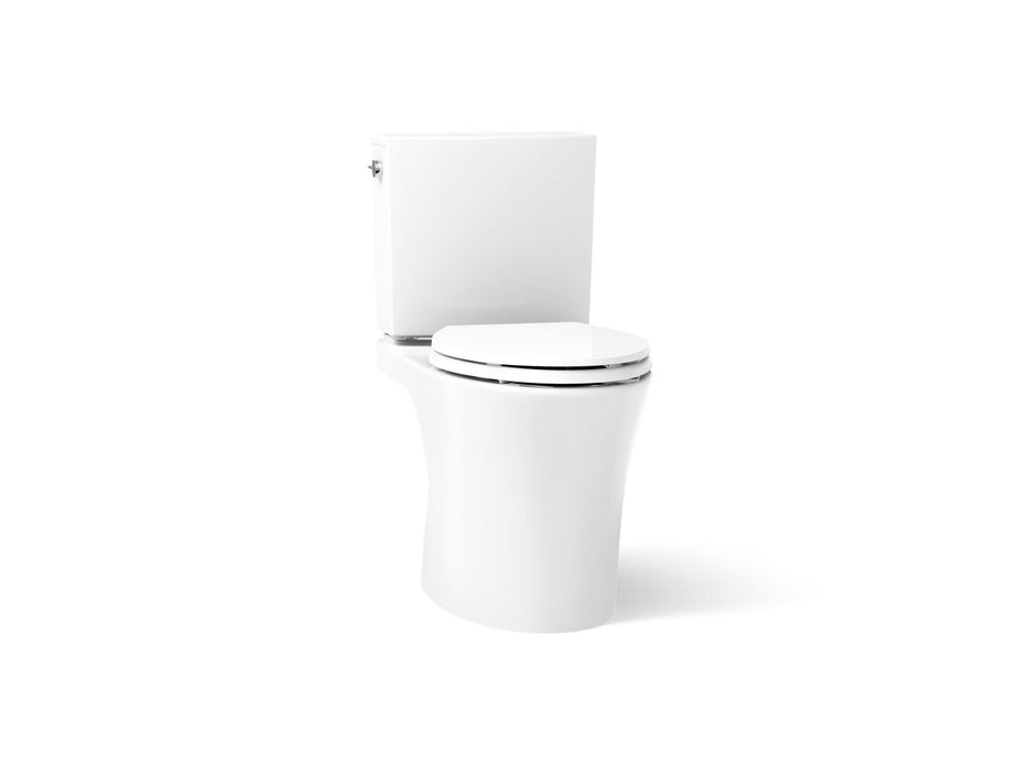 KOHLER K-28161 Veil Two-piece elongated toilet with skirted trapway, 1.28 gpf - White