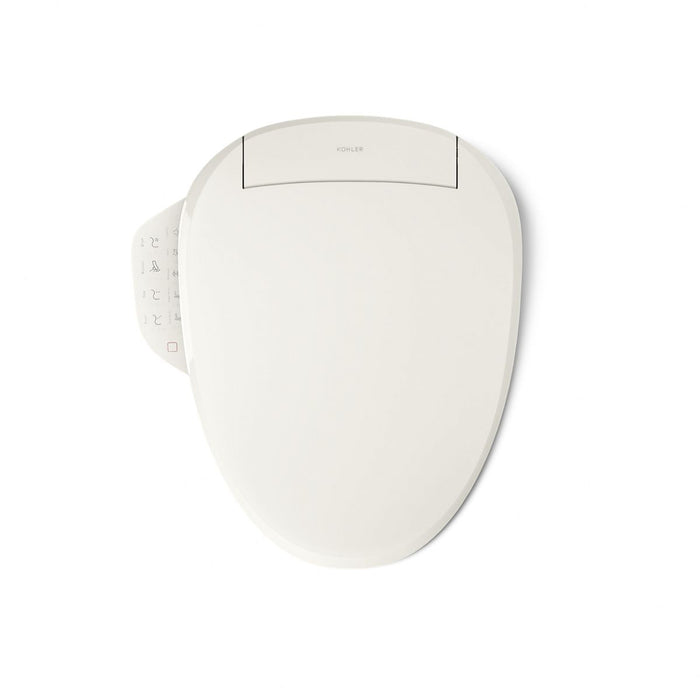KOHLER K-28229 PureWash Elongated bidet toilet seat with remote control, biscuit - view 2