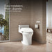 KOHLER K-28229 PureWash Elongated bidet toilet seat with remote control, white - view 3