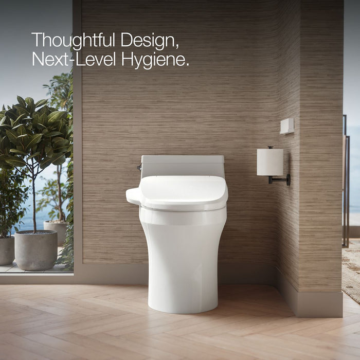 KOHLER K-28229 PureWash Elongated bidet toilet seat with remote control, white - view 4