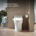 KOHLER K-28229 PureWash Elongated bidet toilet seat with remote control, white - view 4