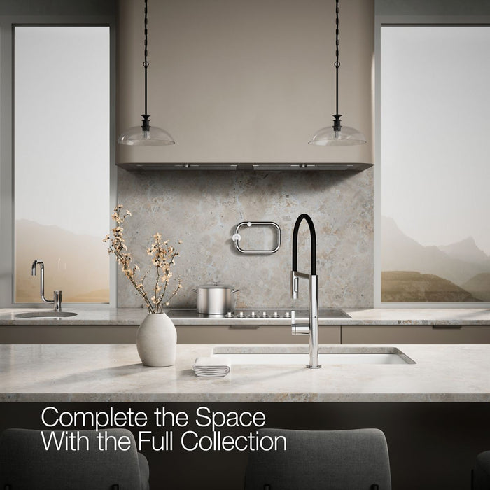 KOHLER K-28267 Components Semi-professional kitchen sink faucet with two-function sprayhead