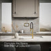 KOHLER K-28267 Components Semi-professional kitchen sink faucet with two-function sprayhead, vibrant brushed moderne...