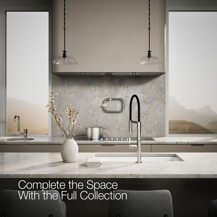 KOHLER K-28267 Components Semi-professional kitchen sink faucet with two-function sprayhead