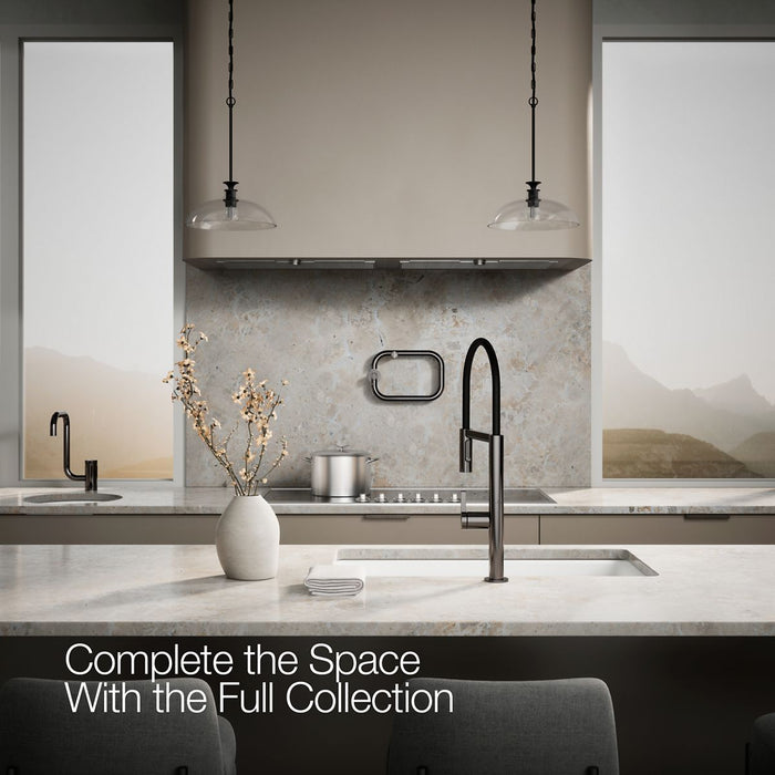 KOHLER K-28267 Components Semi-professional kitchen sink faucet with two-function sprayhead