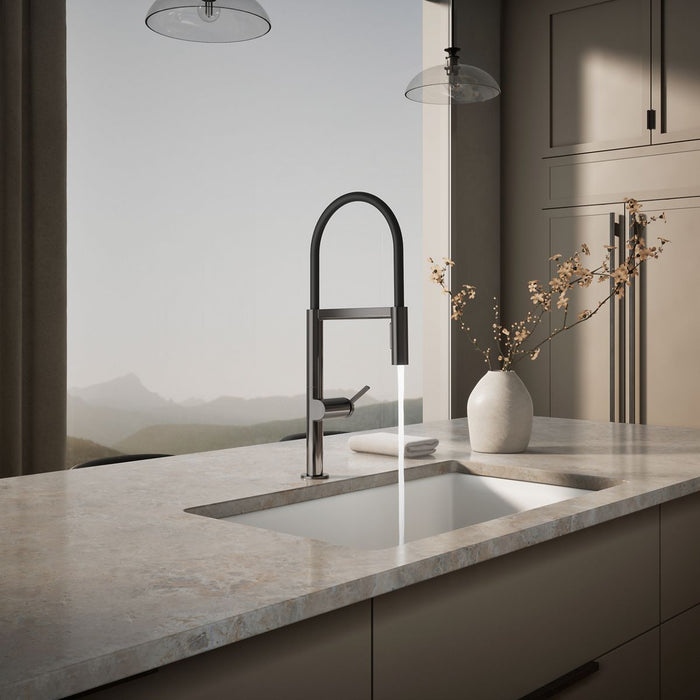 KOHLER K-28267 Components Semi-professional kitchen sink faucet with two-function sprayhead