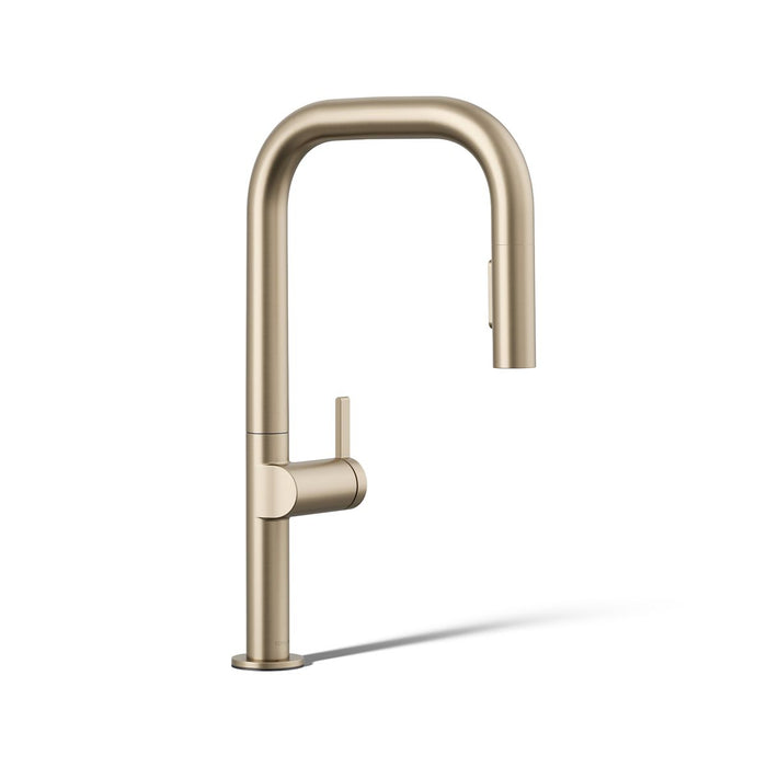KOHLER K-28269 Components Pull-down kitchen sink faucet with two-function sprayhead, vibrant brushed bronze - view 4