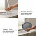 KOHLER K-28270 Components Touchless pull-down kitchen sink faucet with two-function sprayhead, matte black with brushed...
