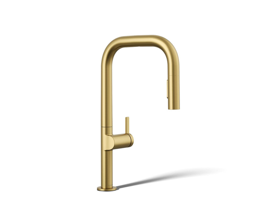 KOHLER K-28271-RT2 Components Touchless pull-down kitchen sink faucet with two-function sprayhead, vibrant brushed...
