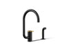 KOHLER K-28272 Components Single-handle kitchen sink faucet with two-function extended-reach spout and side sprayer,...
