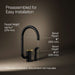 KOHLER K-28272 Components Single-handle kitchen sink faucet with two-function extended-reach spout and side sprayer,...