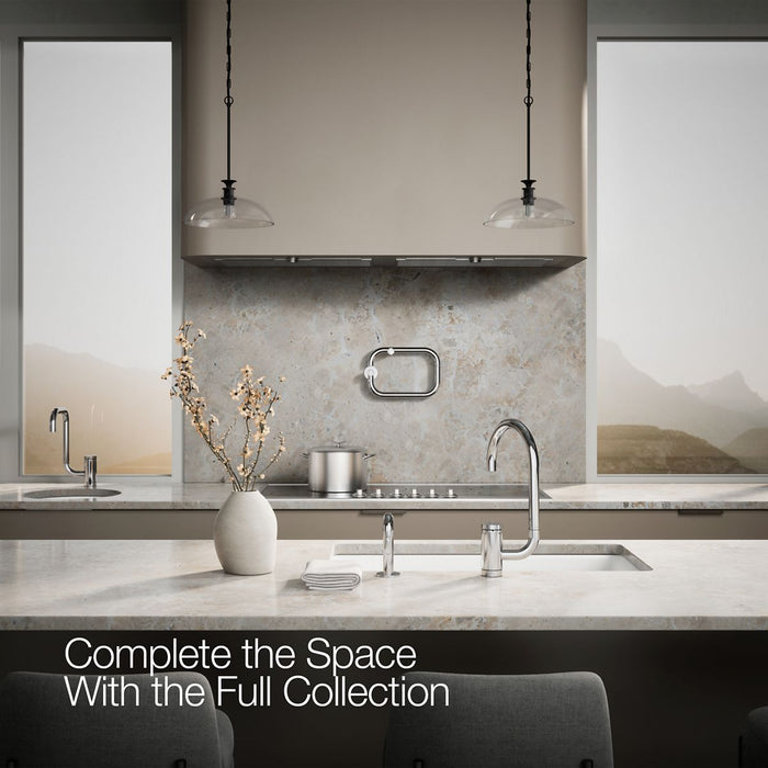KOHLER K-28272 Components Single-handle kitchen sink faucet with two-function extended-reach spout and side sprayer