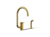 KOHLER K-28272 Components Single-handle kitchen sink faucet with two-function extended-reach spout and side sprayer,...