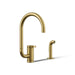 KOHLER K-28272 Components Single-handle kitchen sink faucet with two-function extended-reach spout and side sprayer,...