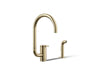 KOHLER K-28272 Components Single-handle kitchen sink faucet with two-function extended-reach spout and side sprayer,...