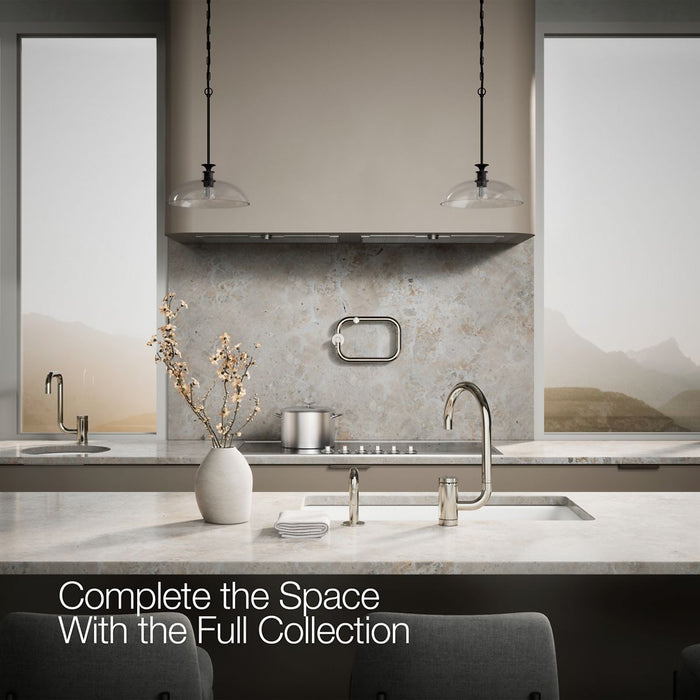 KOHLER K-28272 Components Single-handle kitchen sink faucet with two-function extended-reach spout and side sprayer