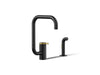 KOHLER K-28274 Components Single-handle kitchen sink faucet with two-function extended-reach spout and side sprayer,...