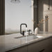 KOHLER K-28274 Components Single-handle kitchen sink faucet with two-function extended-reach spout and side sprayer,...