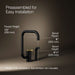 KOHLER K-28274 Components Single-handle kitchen sink faucet with two-function extended-reach spout and side sprayer,...