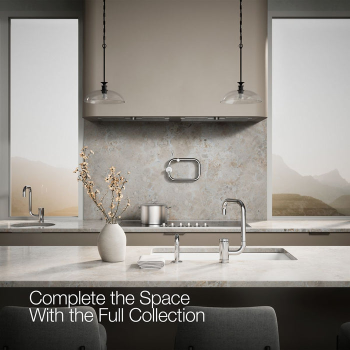 KOHLER K-28274 Components Single-handle kitchen sink faucet with two-function extended-reach spout and side sprayer