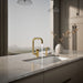 KOHLER K-28274 Components Single-handle kitchen sink faucet with two-function extended-reach spout and side sprayer,...