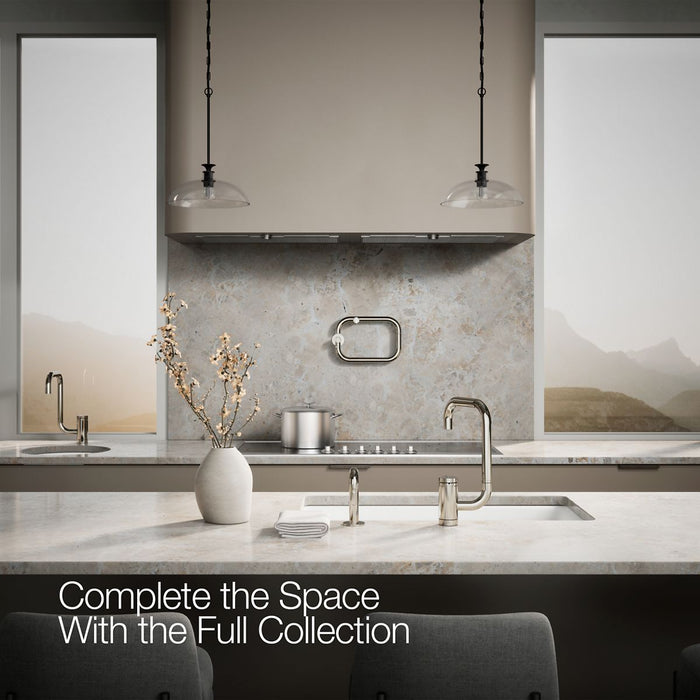 KOHLER K-28274 Components Single-handle kitchen sink faucet with two-function extended-reach spout and side sprayer