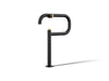 KOHLER K-28275 Components Deck-mount pot filler, matte black with brushed moderne brass