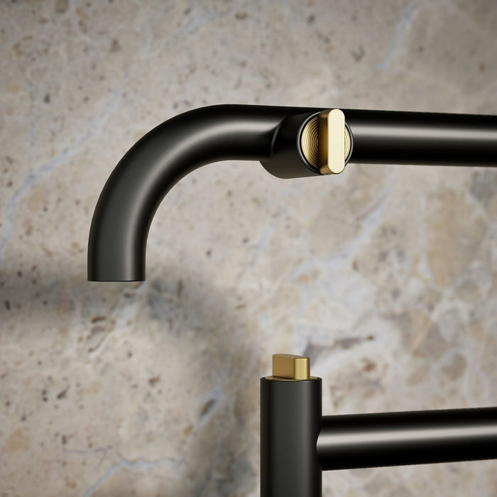 KOHLER K-28275 Components Deck-mount pot filler, matte black with brushed moderne brass - view 5
