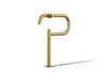 KOHLER K-28275 Components Deck-mount pot filler, vibrant brushed moderne brass
