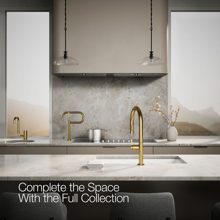 KOHLER K-28275 Components Deck-mount pot filler, vibrant brushed moderne brass - view 2