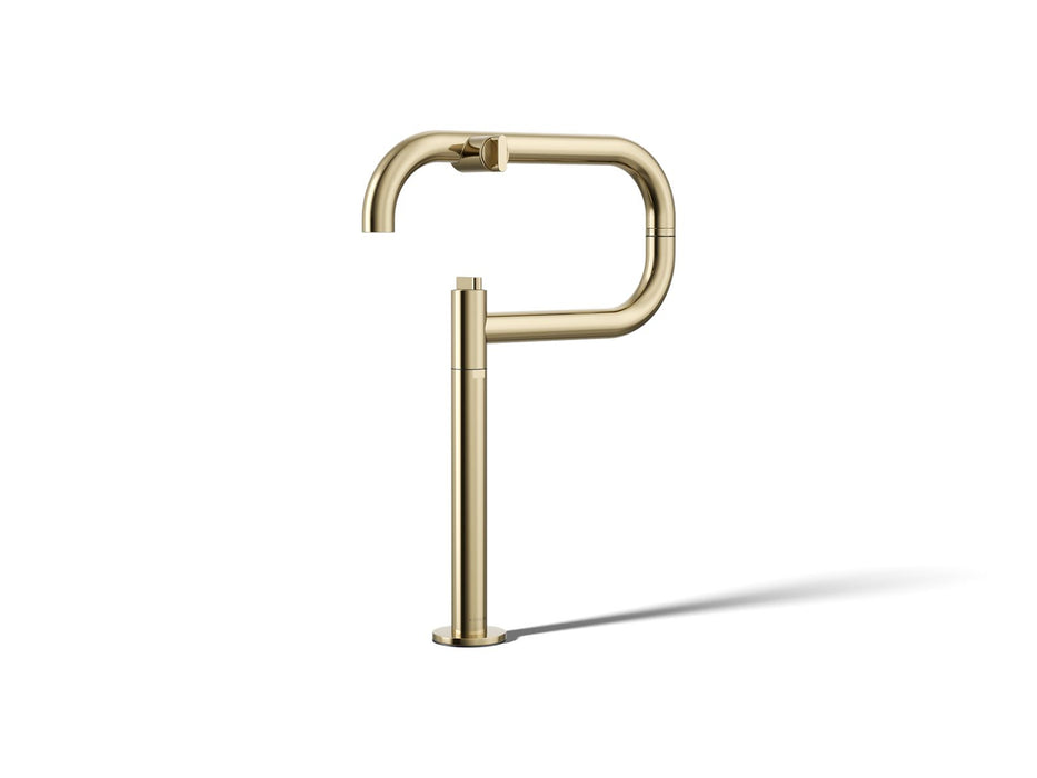 KOHLER K-28275 Components Deck-mount pot filler, vibrant french gold
