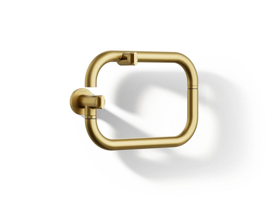 KOHLER K-28276 Components Wall-mount pot filler, vibrant brushed moderne brass