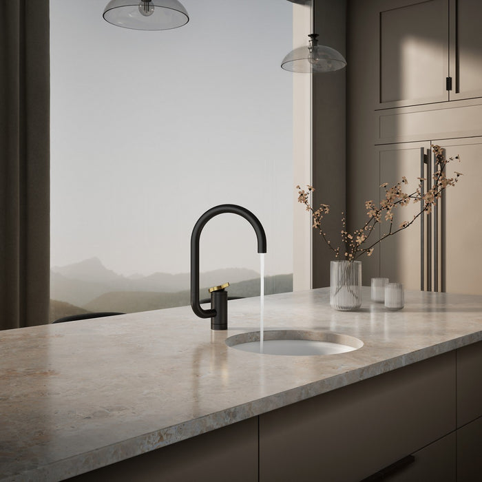 KOHLER K-28277 Components Single-handle bar sink faucet with two-function extended-reach spout