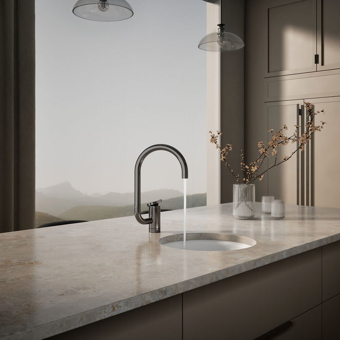 KOHLER K-28277 Components Single-handle bar sink faucet with two-function extended-reach spout