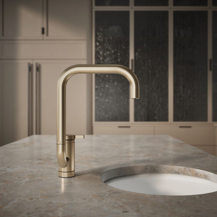 KOHLER K-28290 Components Single-handle bar sink faucet with two-function extended-reach spout