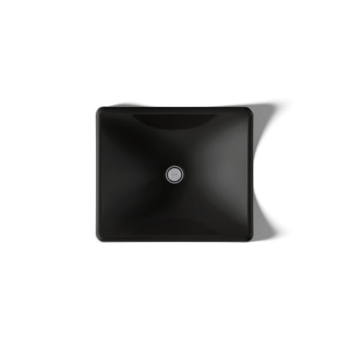 KOHLER K-2833 DemiLav 18-1/4" rectangular vessel bathroom sink, no overflow