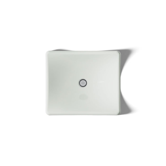 KOHLER K-2833 DemiLav 18-1/4" rectangular vessel bathroom sink, no overflow, sea salt - view 3