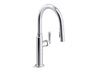 KOHLER K-28358-RT2 Edalyn by Studio McGee Touchless pull-down kitchen sink faucet with three-function sprayhead, polished...