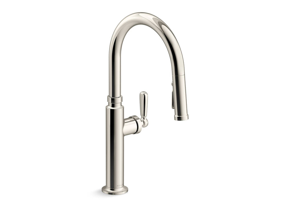 KOHLER K-28358-RT2 Edalyn by Studio McGee Touchless pull-down kitchen sink faucet with three-function sprayhead, vibrant...