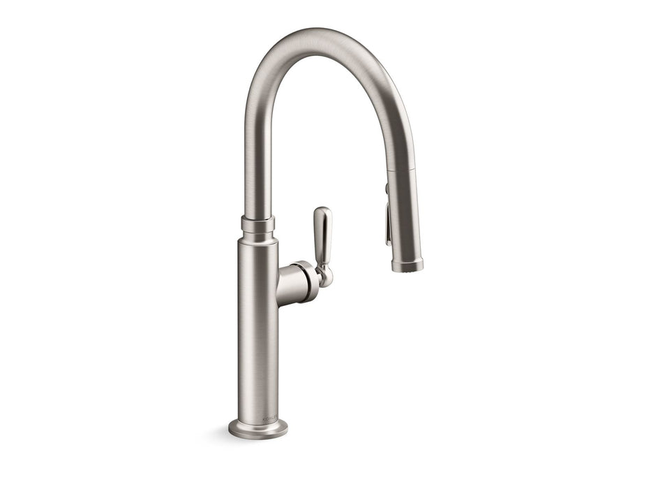 KOHLER K-28358-RT2 Edalyn by Studio McGee Touchless pull-down kitchen sink faucet with three-function sprayhead, vibrant...