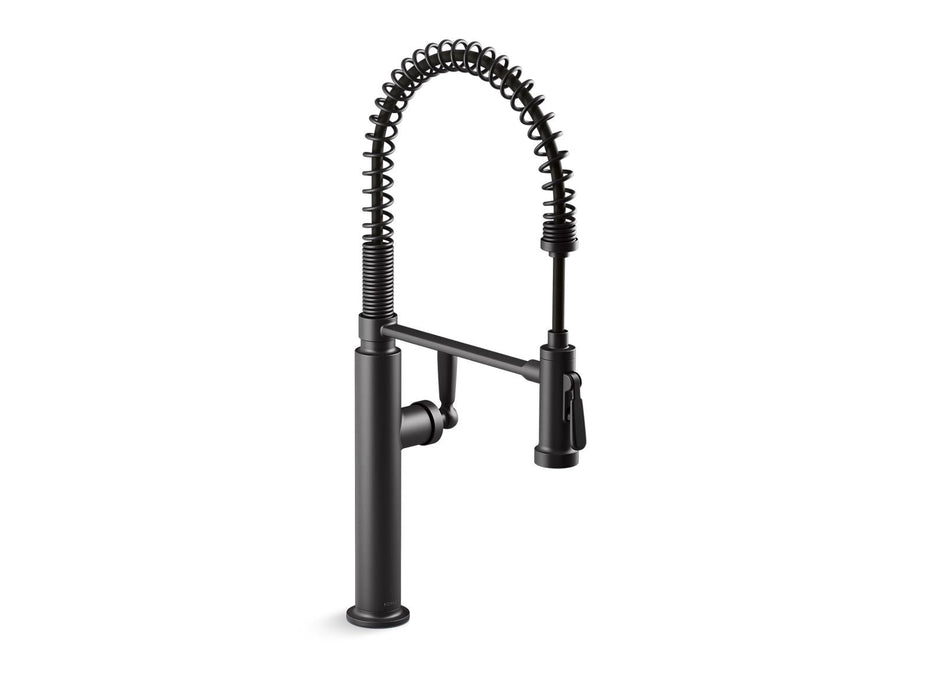 KOHLER K-28360 Edalyn by Studio McGee Semi-professional kitchen sink faucet with two-function sprayhead, matte black