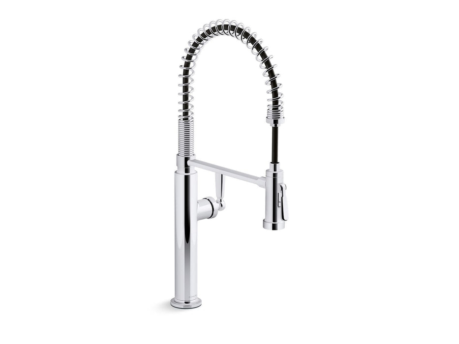 KOHLER K-28360 Edalyn by Studio McGee Semi-professional kitchen sink faucet with two-function sprayhead, polished chrome