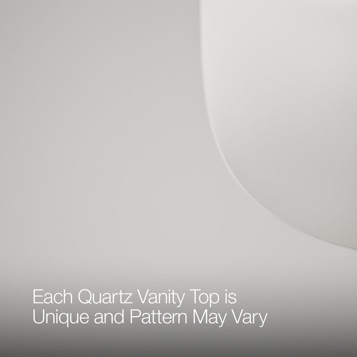 KOHLER K-28383-ASB Quo 48" Bathroom Vanity Cabinet with Sink and Quartz Top, White - Detail image of a product feature