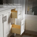 KOHLER K-28383-ASB Quo 48" Bathroom Vanity Cabinet with Sink and Quartz Top, White - Shows close up detail of product in use 