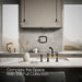 KOHLER K-28665-3 Billet Two-hole bridge kitchen sink faucet with side sprayer, matte black with brushed moderne brass -...