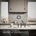 KOHLER K-28665-3 Billet Two-hole bridge kitchen sink faucet with side sprayer, matte black - view 4