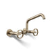 KOHLER K-28666-9 Billet Two-hole wall-mount bridge kitchen sink faucet, vibrant brushed bronze - view 5