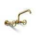 KOHLER K-28666-9 Billet Two-hole wall-mount bridge kitchen sink faucet, vibrant brushed moderne brass - view 5