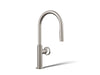 KOHLER K-28669-9 Billet Pull-down kitchen sink faucet with two-function sprayhead, vibrant stainless
