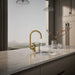 KOHLER K-28675-3 Billet Single-handle bar sink faucet with two-function extended-reach spout and side sprayer, vibrant...